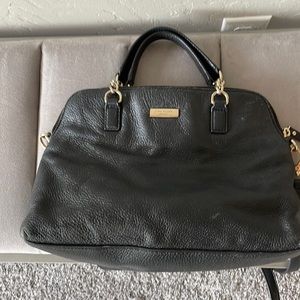Kate Spade black leather purse bag